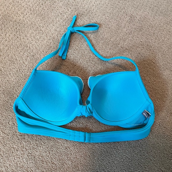 Aerie Blue Ruffle Bikini Top - Picture 5 of 7
